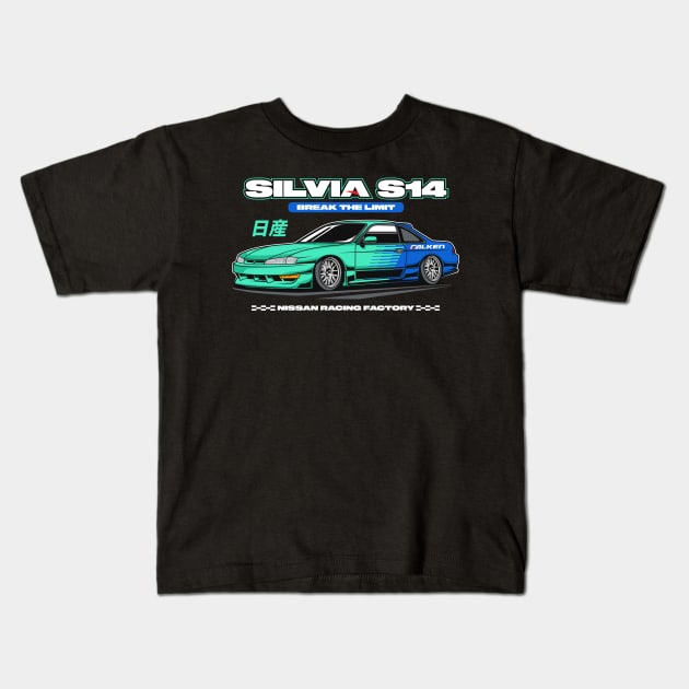 Silvia S14 Kids T-Shirt by cturs